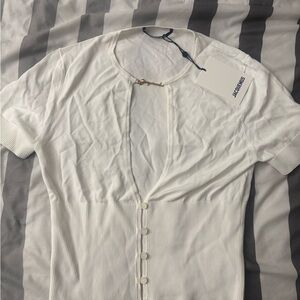 Jacquemus White Crop Top